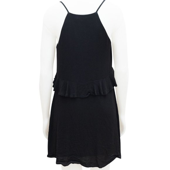 Isla Black Strappy Mini Dress Size M - Picture 3 of 3